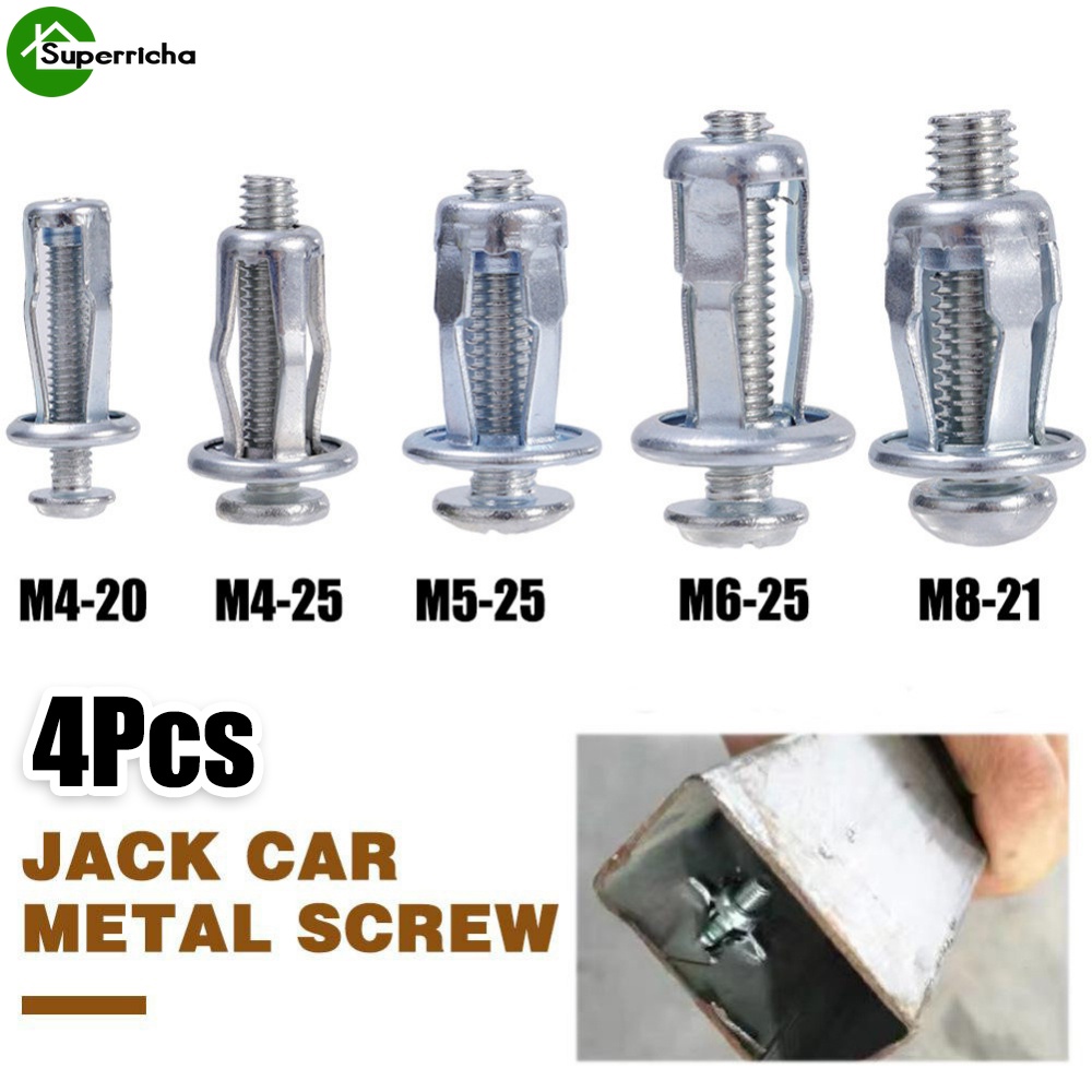 4Pcs M4 M5 M6 M8 Jack Nuts / Home Improvement / Mental Hollow Wall Iron ...