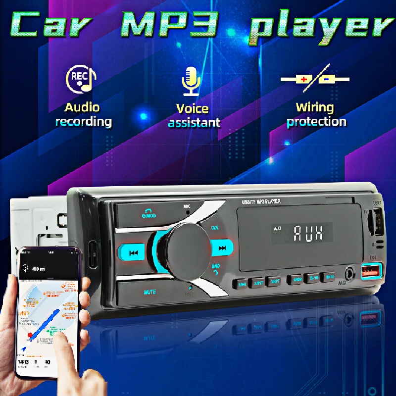 Upgraded Version Car Stereo MP3 Player Auto Radio Receiver with APP