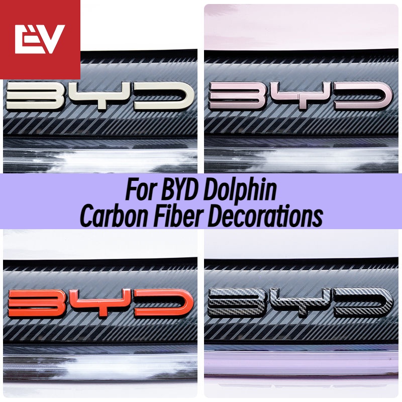 For BYD Dolphin Carbon Fiber Pattern Decorations EV.HOME Present ...