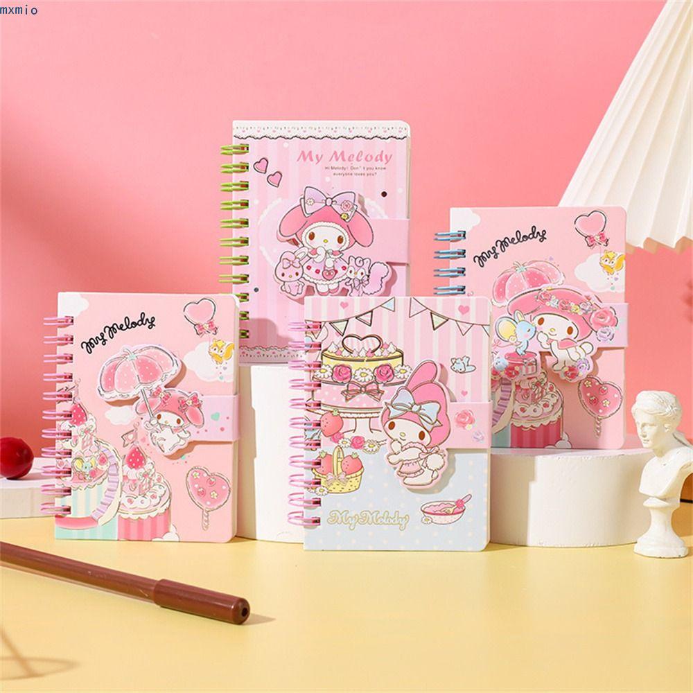 MXMIO Kuromi Notebook Anime School Supplies Weekly Planner My Melody