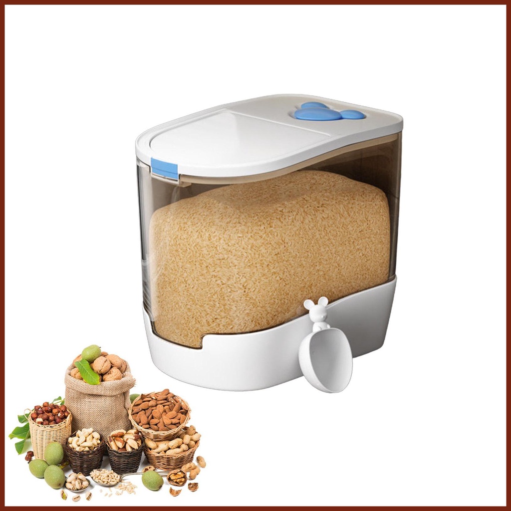 Rice Storage Container Dry Food Airtight Container Pet Dog Cat Food