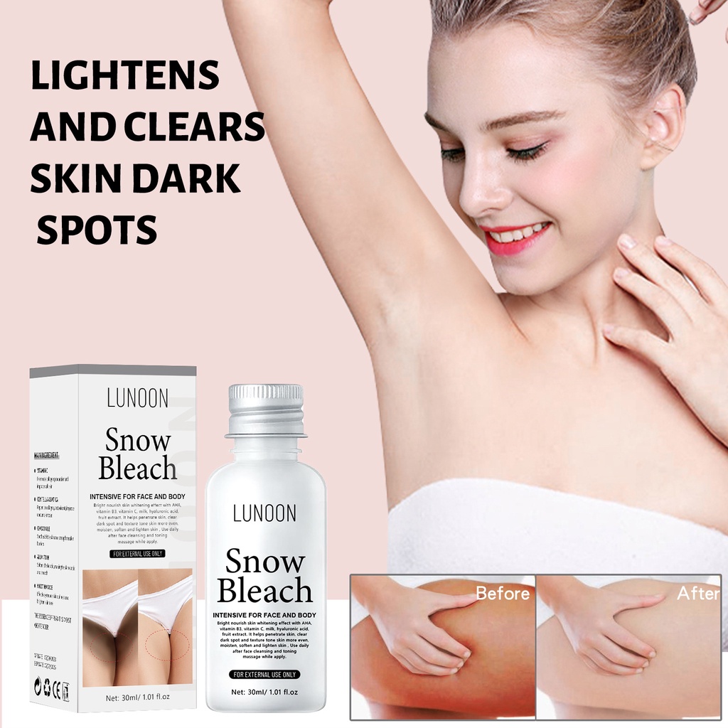 LUNOON Snow Bleach 30ml Effective melanin removal private parts ...