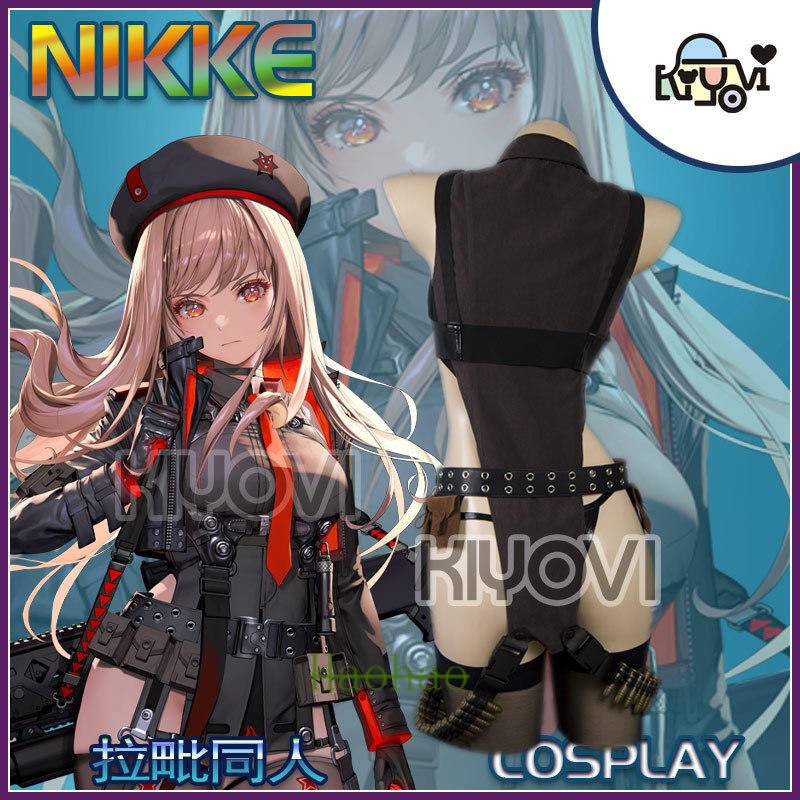 Customize KIYOVI NIKKE GODDESS OF VICTORY rapi cosplay PU paint leather ...