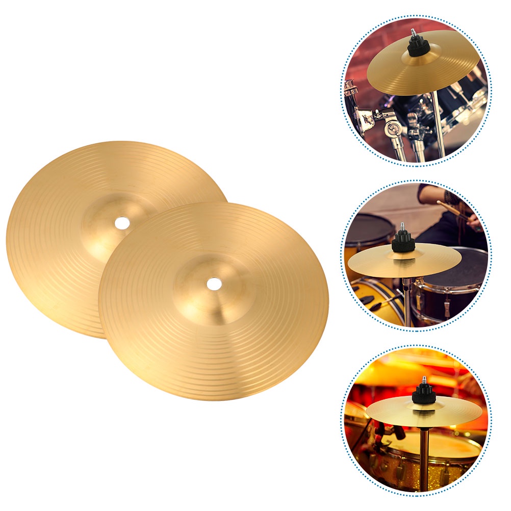 2 Pcs Crash Ride Cymbal Cymbals Electronic Drum Kit Anti-rust Part ...