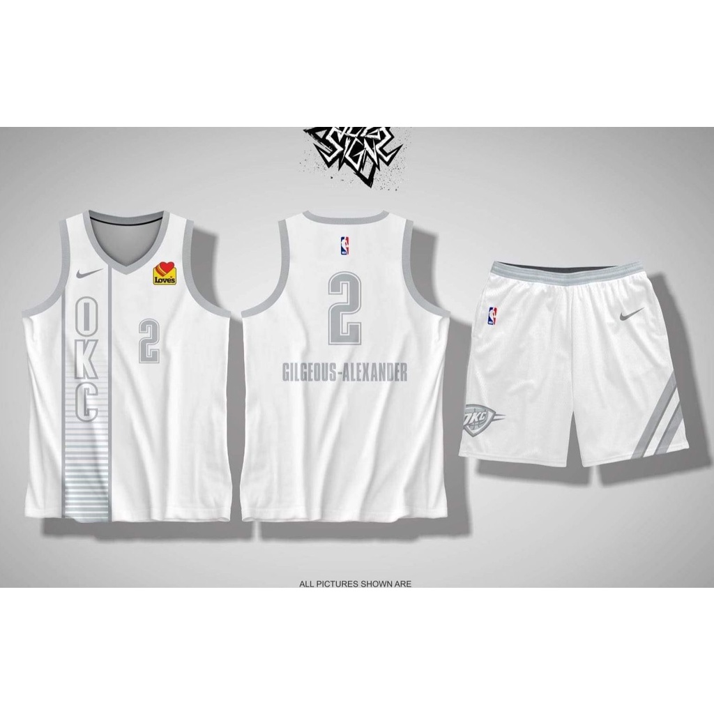 NEW OKC 04 THUNDER SHAI GILGEOUSALEXANDER JERSEY FREE CUSTOMIZE OF