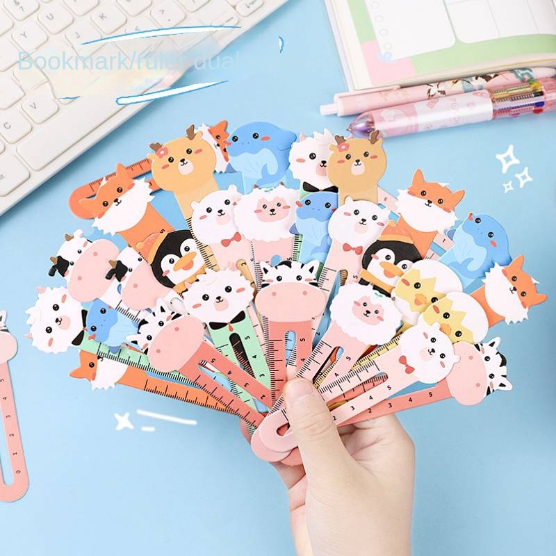 Cute Simple Creative Bookmark Ruler Cartoon Small Animal High-Looking ...