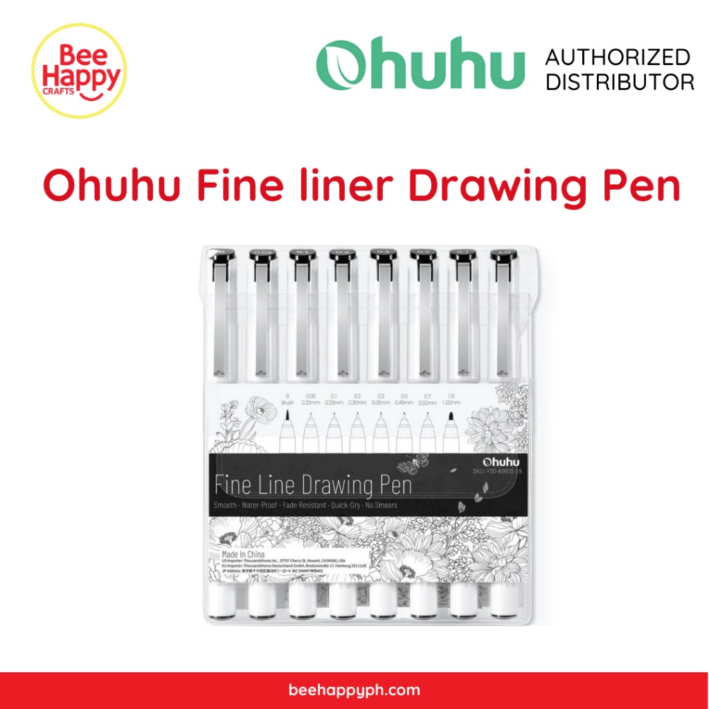 Mitsubishi Unipin Porous-Point Pens Waterproof Brush Pen 0.05MM Design  Drawing Pen Water-based Comic Hook Line Needle Marker Pen