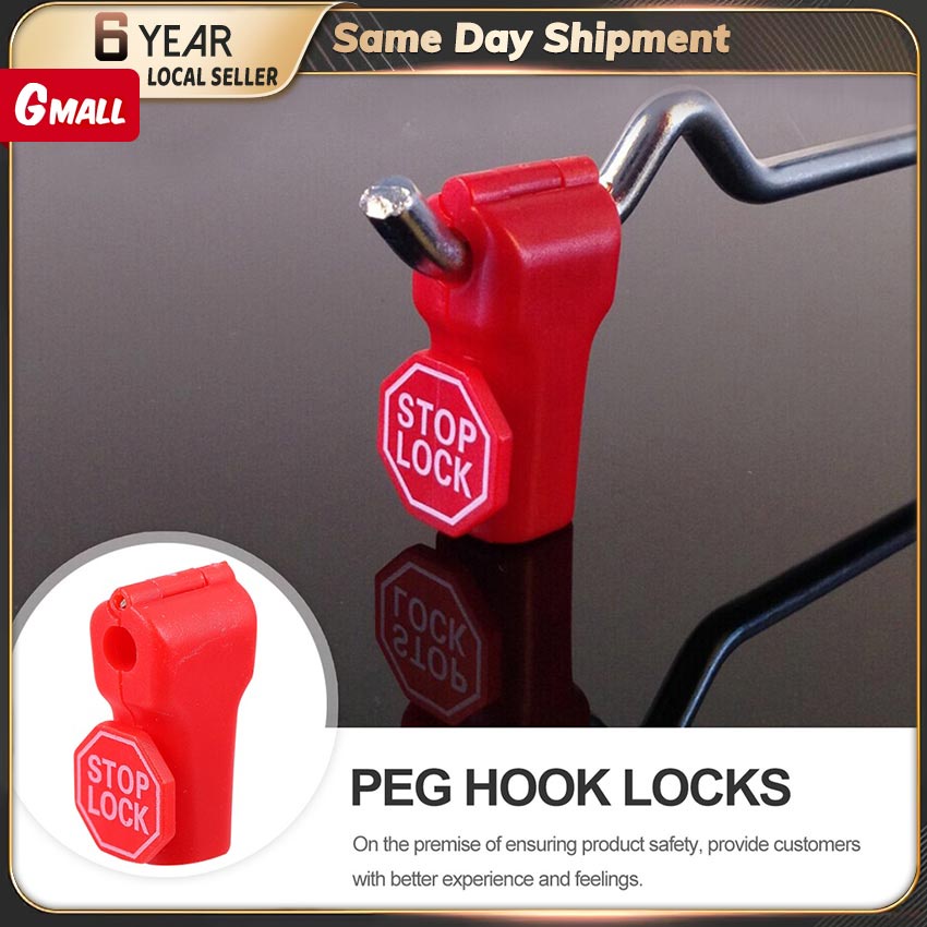 AntiTheft Security Stop Lock for Store Display Plastic Peg Hook Lock