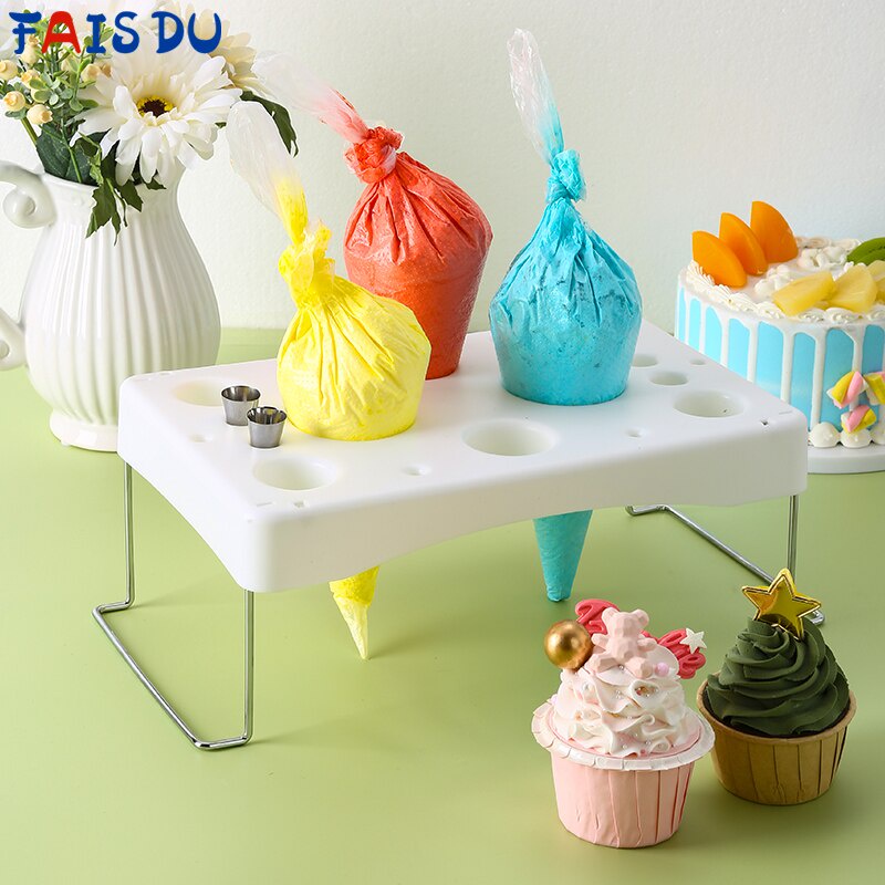 Piping bag bracket tray removable 8-hole cream rack | Shopee Philippines