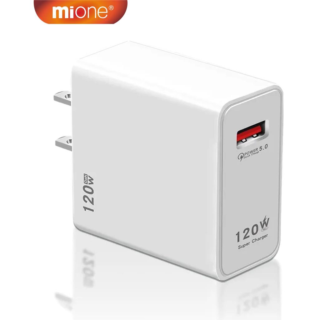 MIONE 120W USB Charger Adapter USB To Type C Fast Charger For Mobile Phone  Charger Power Adapter EU US UK Plug