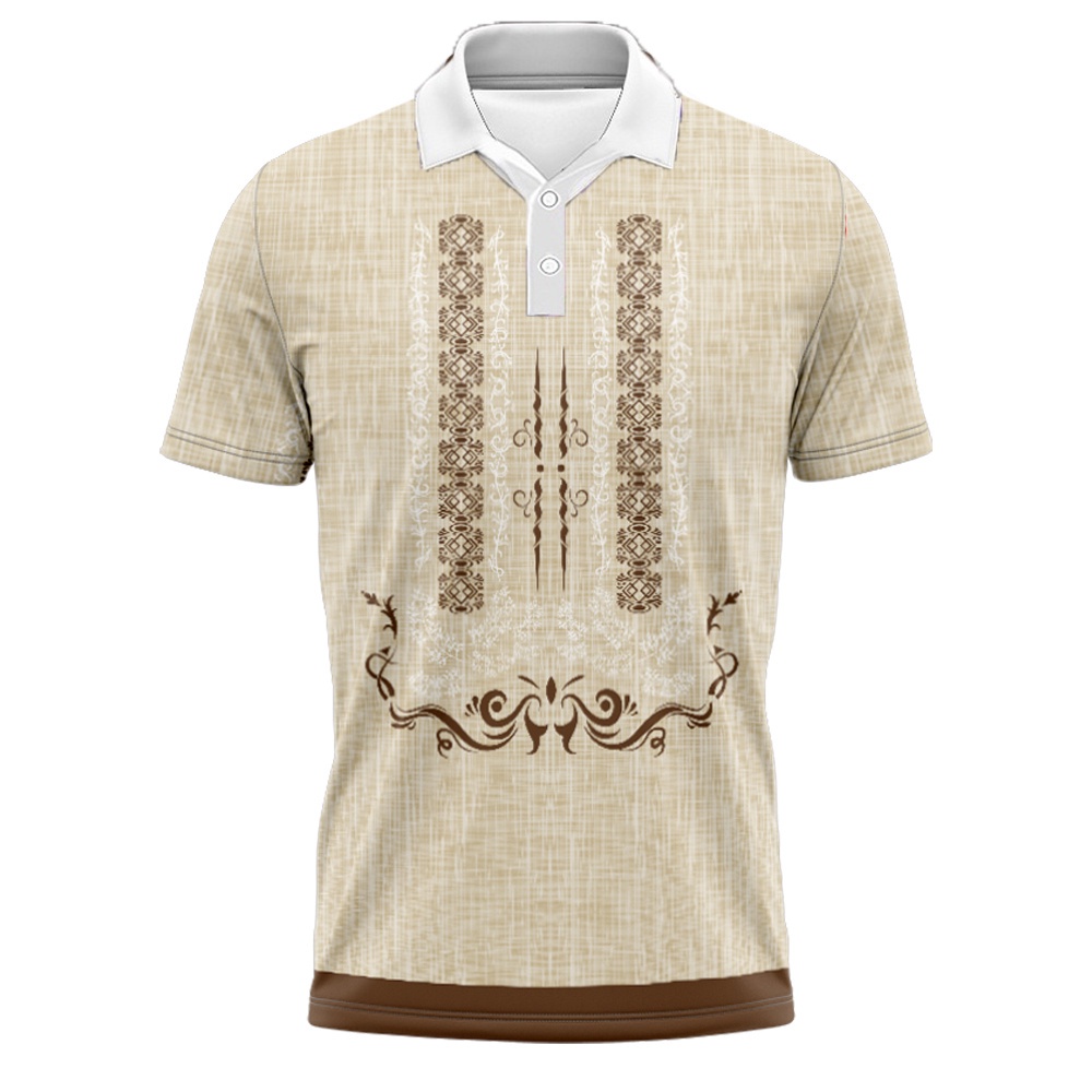 Philippine Ethnic/ Tribal Modern Barong Polo Shirt | Shopee Philippines