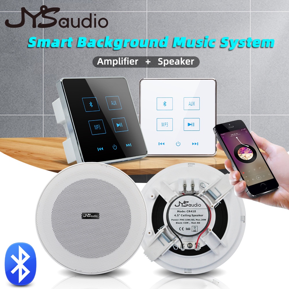 JYS220H+2CR410 Mini Wall Amplifier Inwall Plate