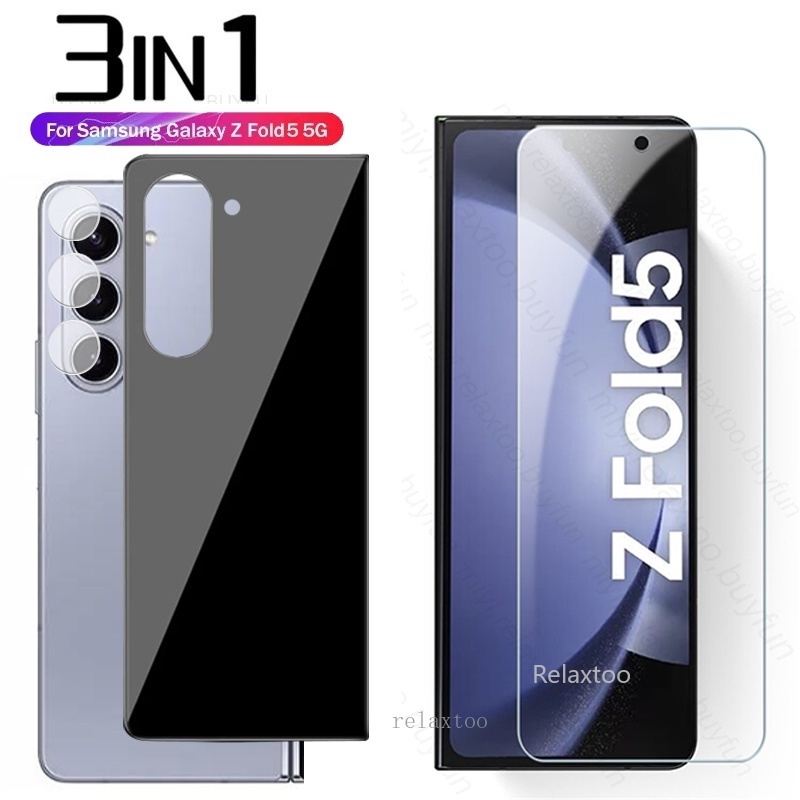 3IN1 Front Back Full Cover Tempered Glass clear Film For Samsung Galaxy ...