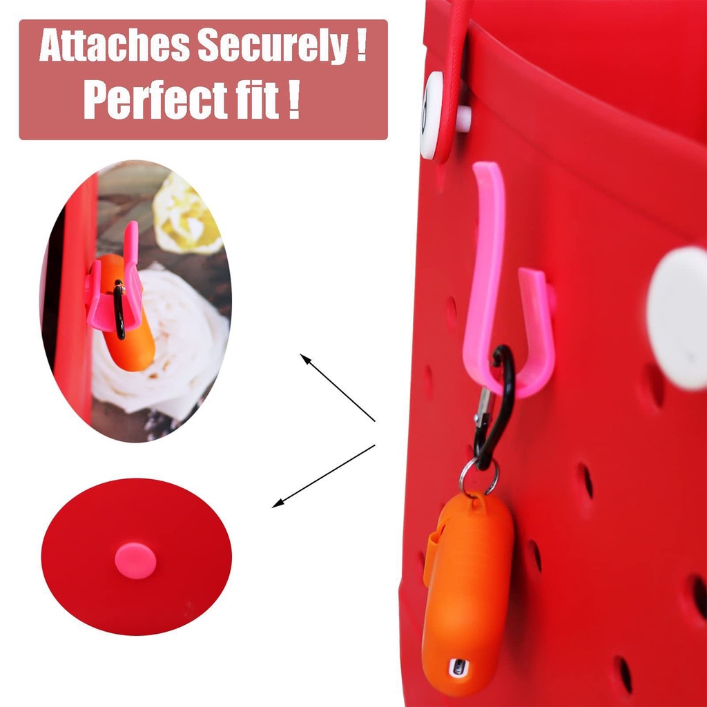 1PC/2Pcs Solid Color Portable Key Headset Pendant Storage Hook Multi ...
