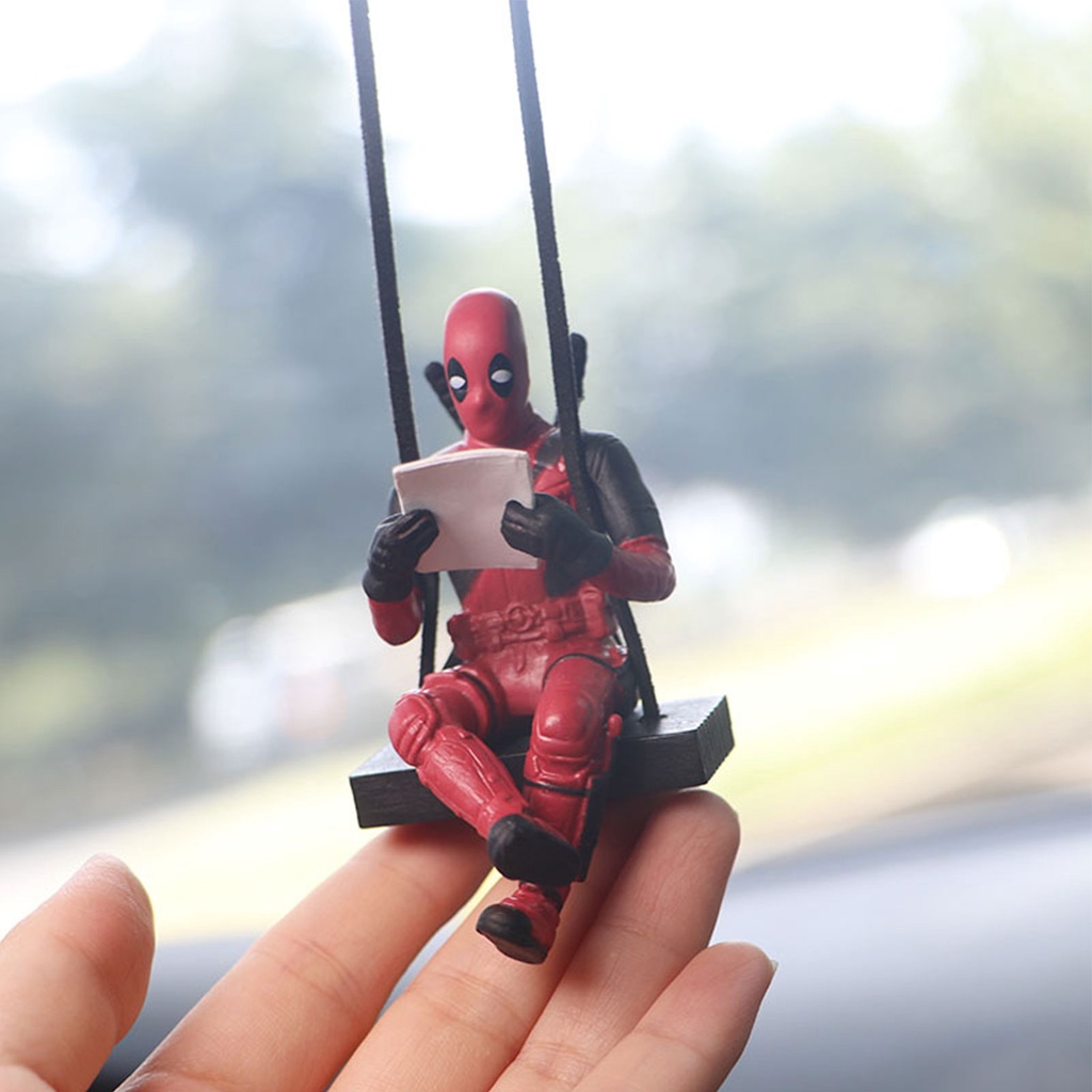 2023 New Car Rearview Mirror Pendant Deadpool Cartoon Anime Car Hanger ...