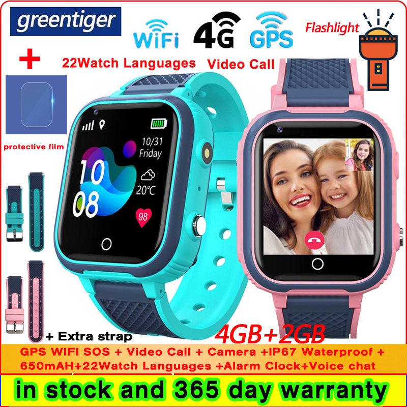 LT21 4G Kids Smart Watch GPS WIFI Video Call SOS IP67 Waterproof ...
