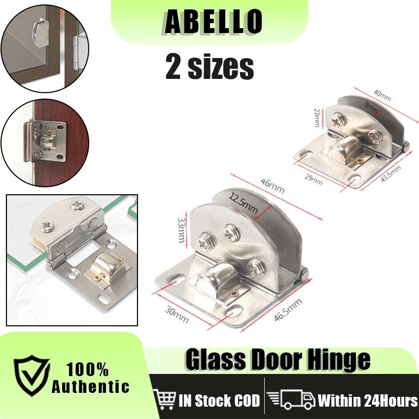Stainless Steel Glass Hinges Bathroom Door Clip Glass Clamp Furniture