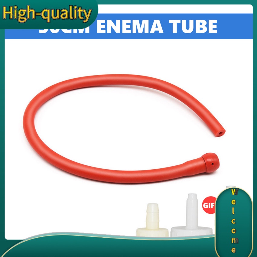 50 to100cm Long douche silicone enema syringe shower cleaning head anal beads butt plug nozzle