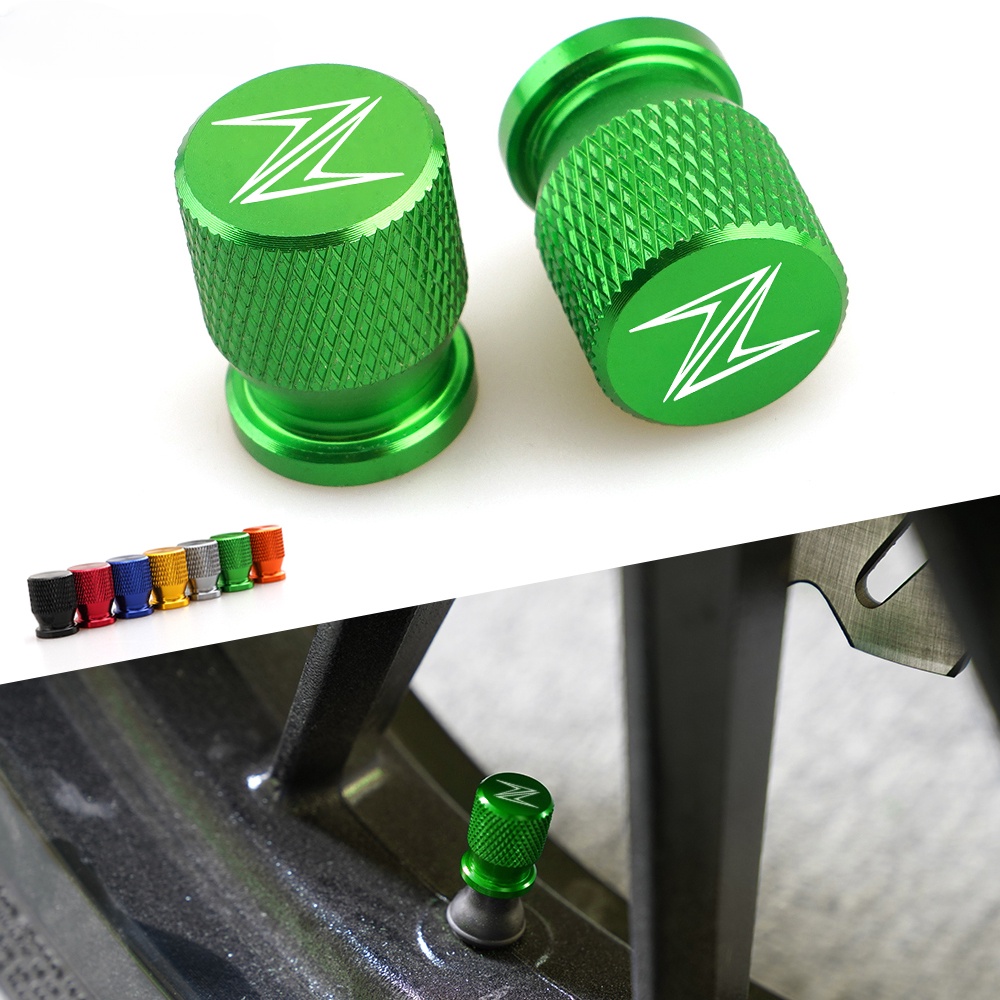 Embouts De Guidon Moto Kawasaki Z Logo - Paire Pour Z250 Z400 Z650 Z750 Z800 Z900 Z1000 Z900RS, Poids Et Style Premium (Vert)