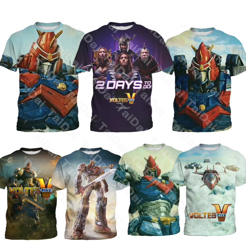 Voltes V Legacy Movie T shirt For Fashion Men's Shirt Tees Casual Tops ...