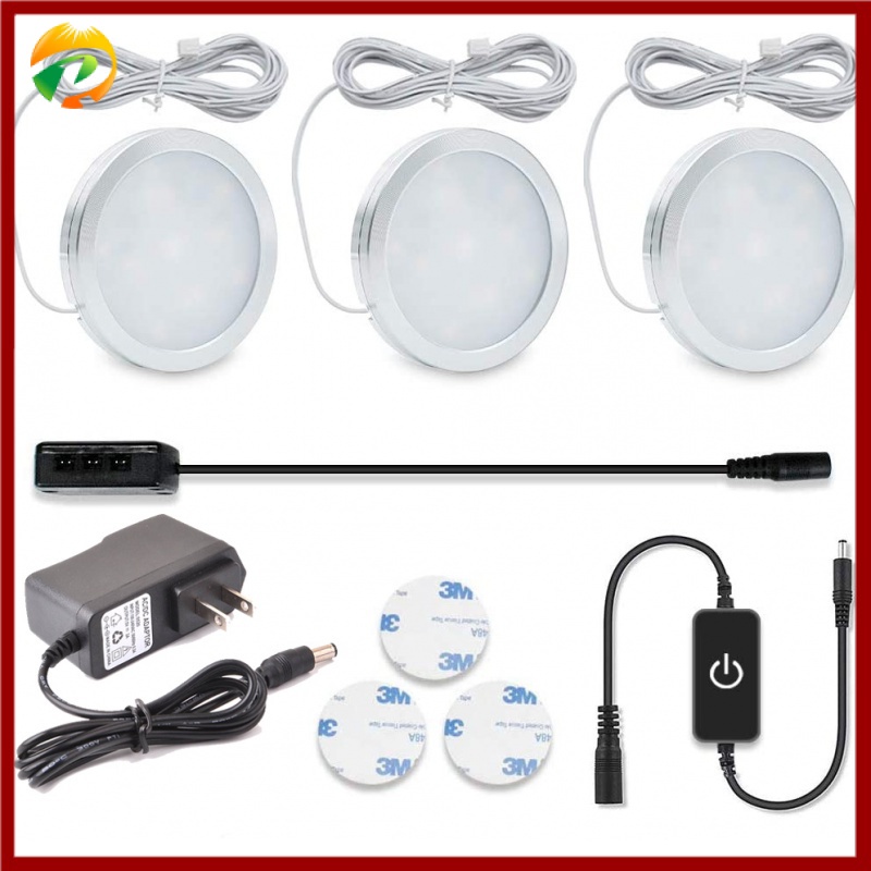 LED Under Puck Light, LED Under Counter Lighting Kit, Dimmable