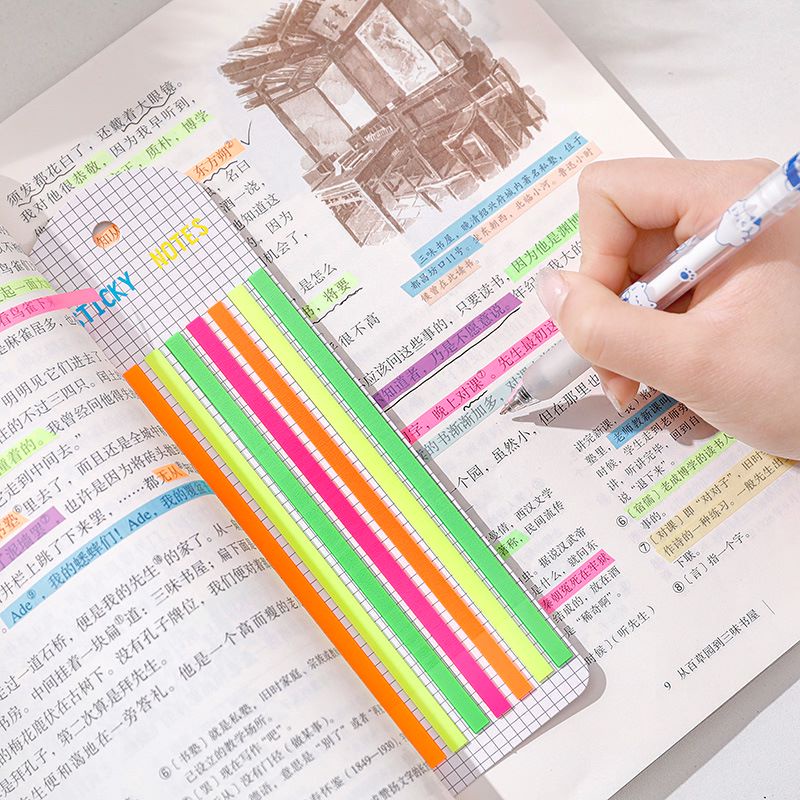 Very Thin Strip PET Sticky Notes Adhesive Office School Supplies ...