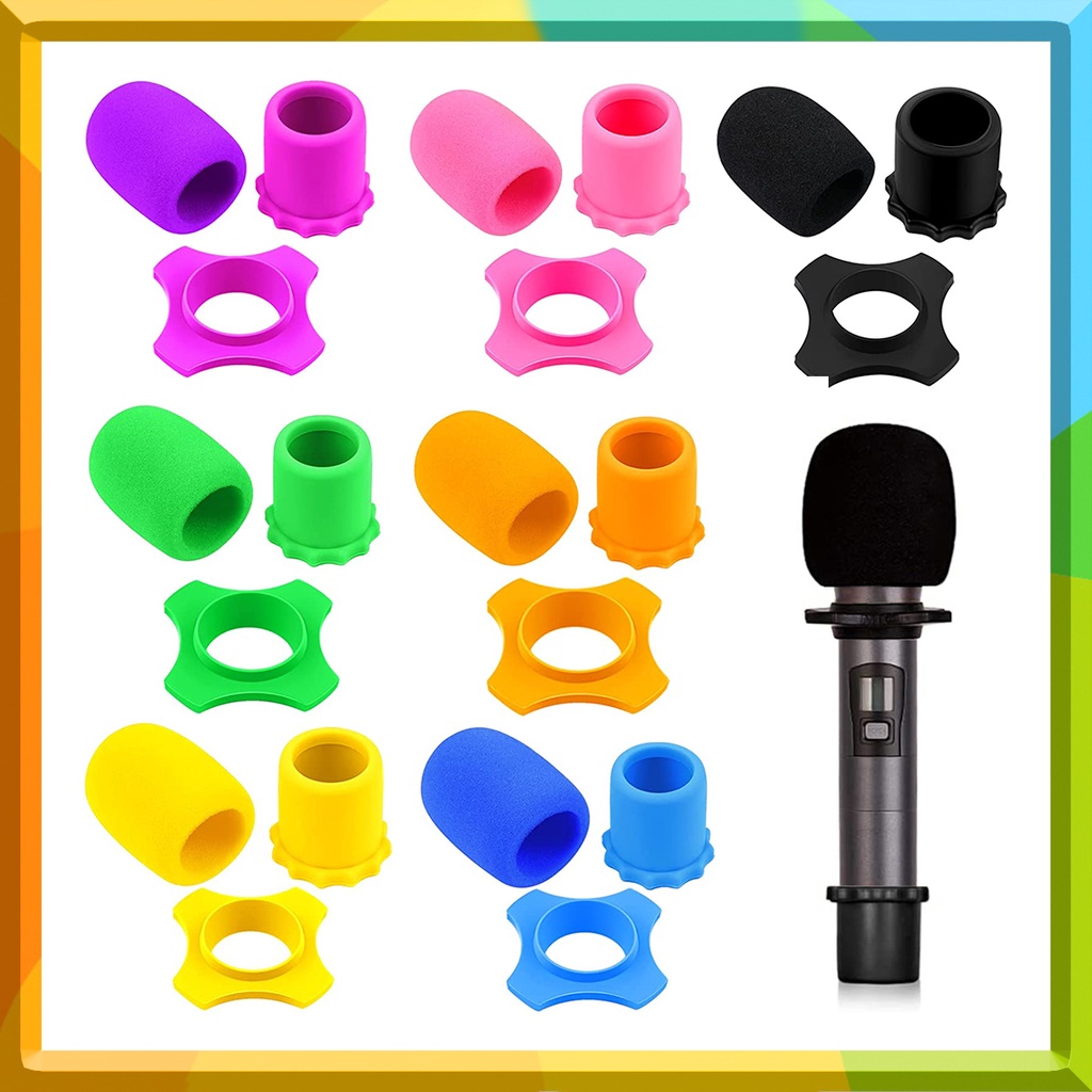 Microphone Protective Set | Windscreen Covers Foam Filter | Wireless ...