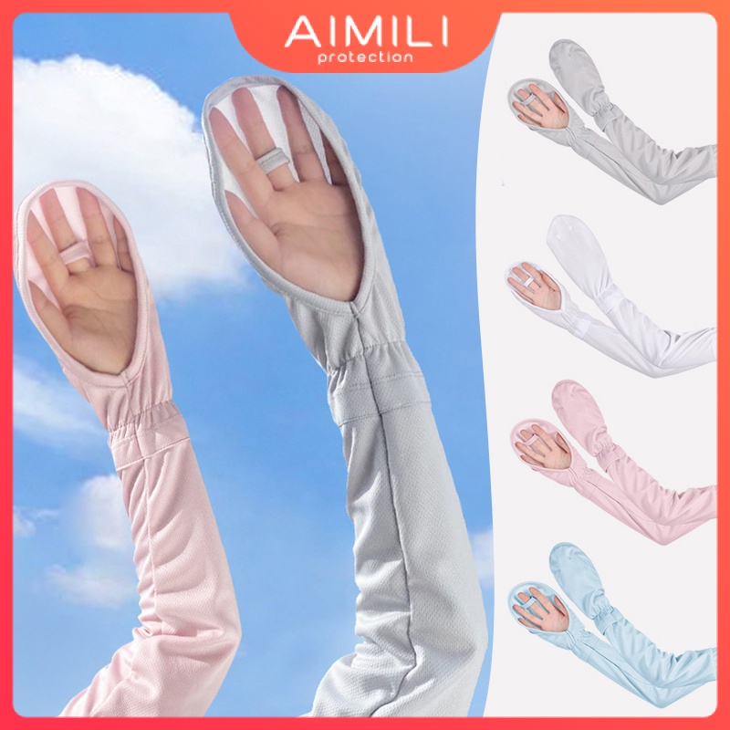 Sun protection large size ice sleeve gloves/summer driving sleeves