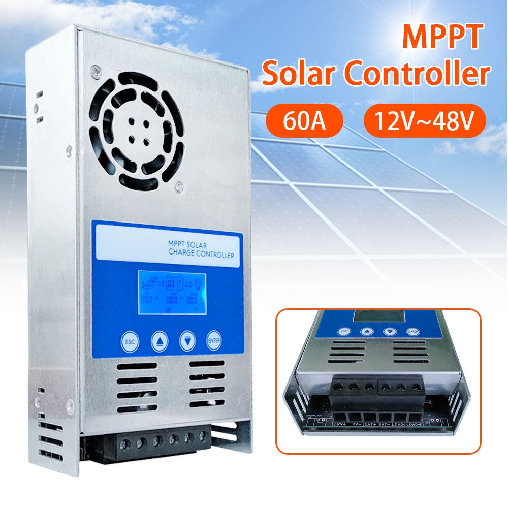 MPPT 60A Solar Charge Controller Solar Panel Regulator 12V 24V 36V 48V ...