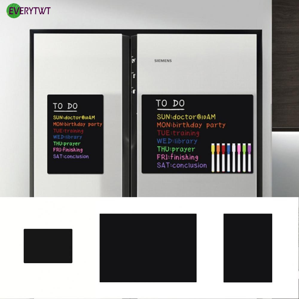 Fridge board Memo Board Notice Board Dry Erase Black A3 A4 A5