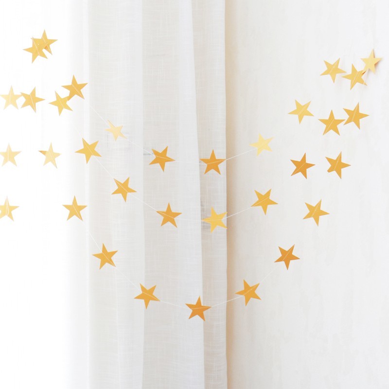 Paper Star Banner Flags Wall Background Design Glitter Star Theme ...