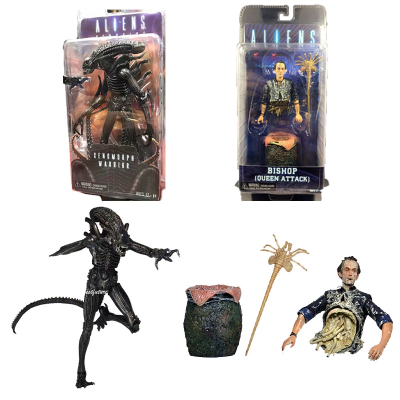 NECA Xenomorph Warrlor Bishop Queen Attack Alien: Covenant Action ...