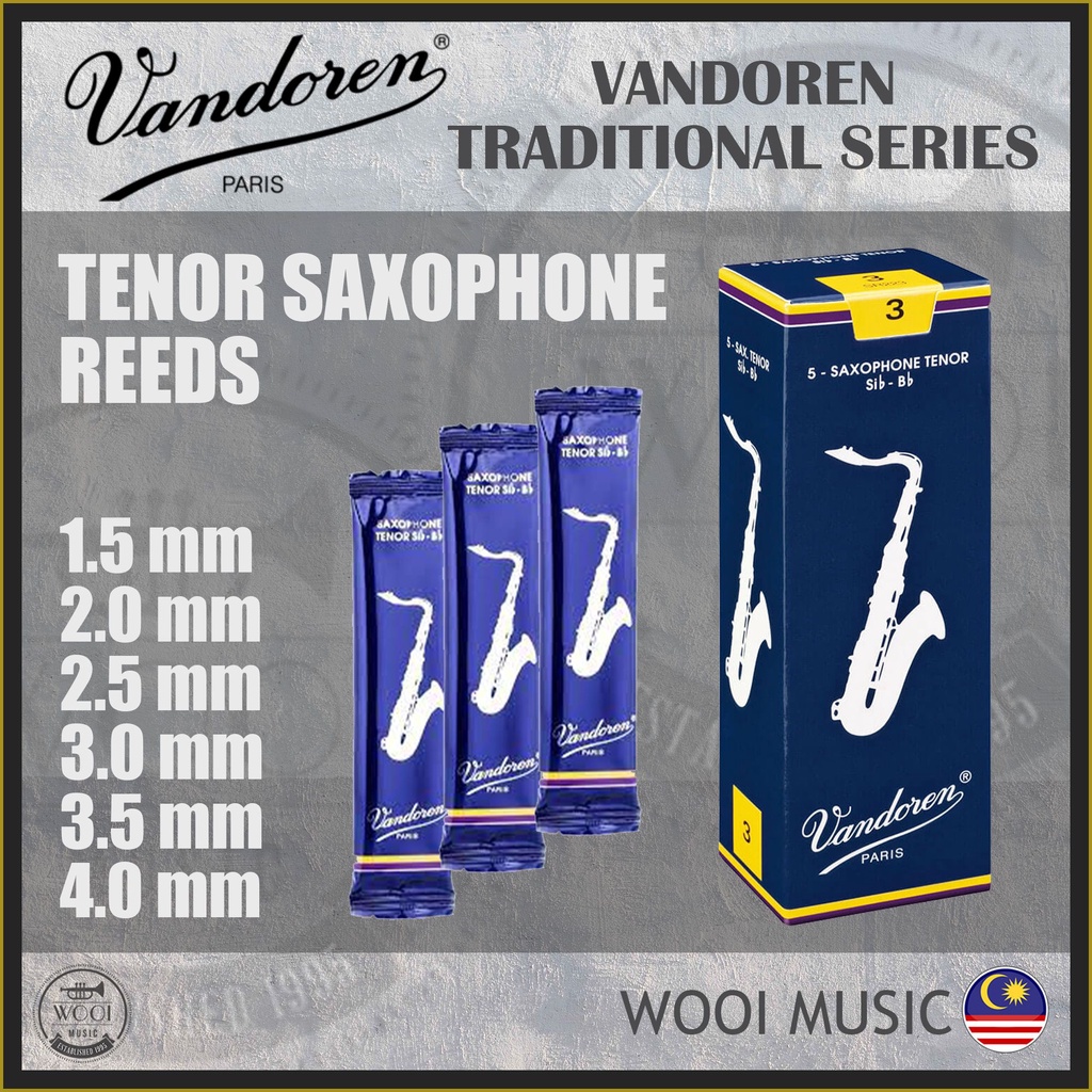 Vandoren Traditional Series Tenor Saxophone Reeds / Tenor Sax Reeds ...