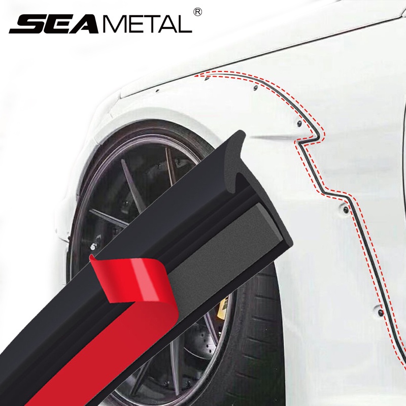 SEAMETAL Rubber Car Seal Strip Fender Flare Edge Sealing Strip