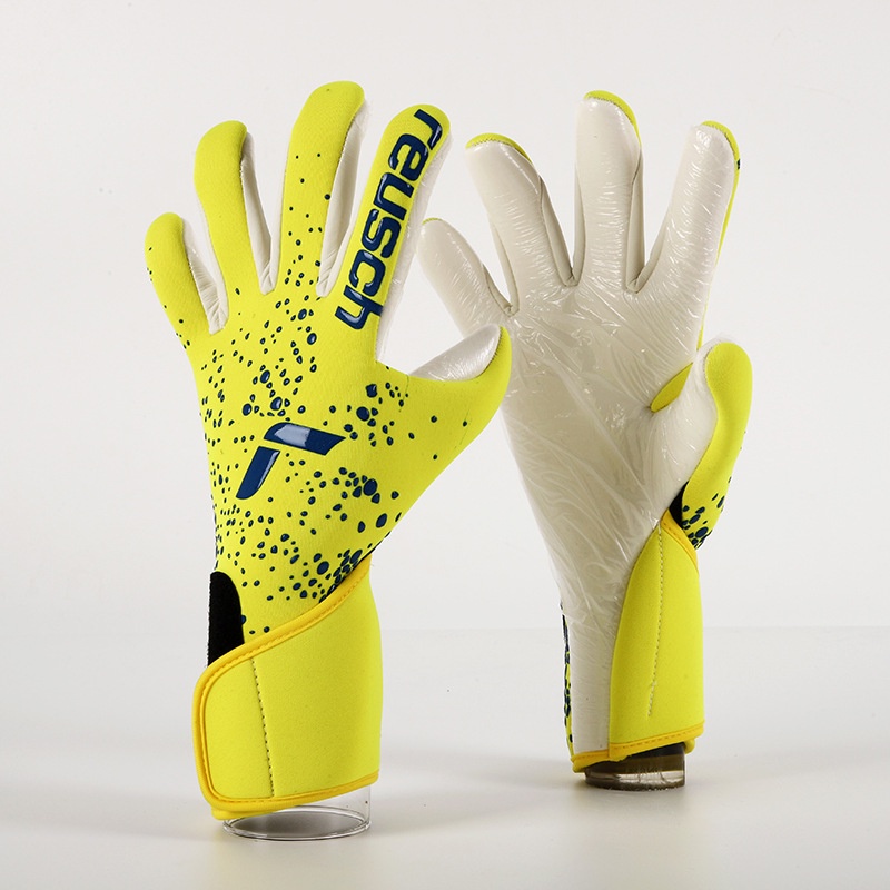 REUSCH New Latex Football Yellow Goalkeeper Gloves Thickened Football
