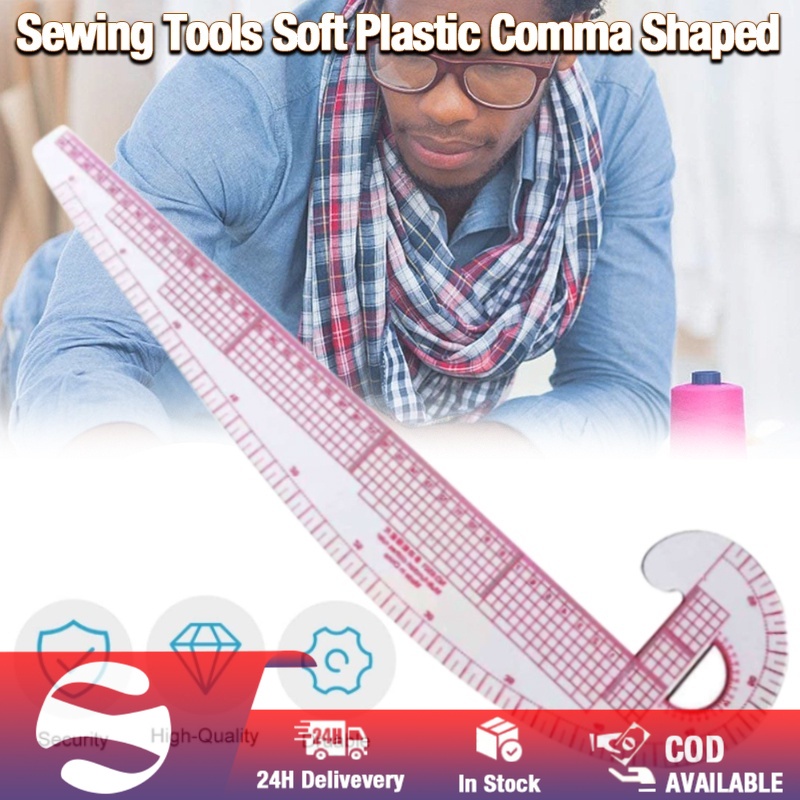 NewSewing Tools Soft Plastic Comma Shaped Curve Ruler Styling Design ...