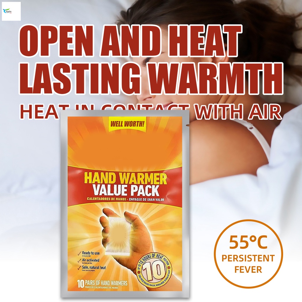 Disposable Hand Warmer Value Pack Lasting Heat Patch Multipurpose