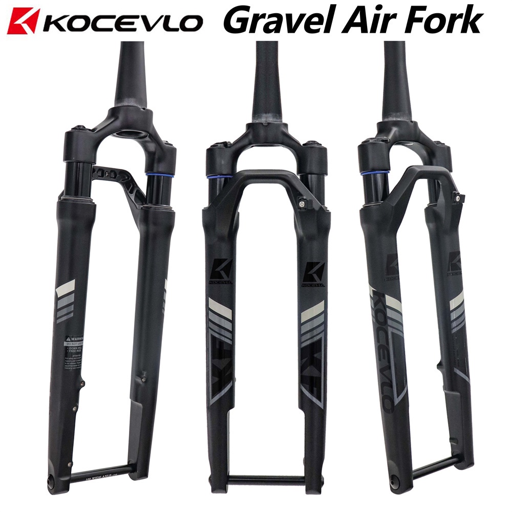 KOCEVLO Road Bike Fork Gravel Suspension Off-Road Damping Air Pressure ...