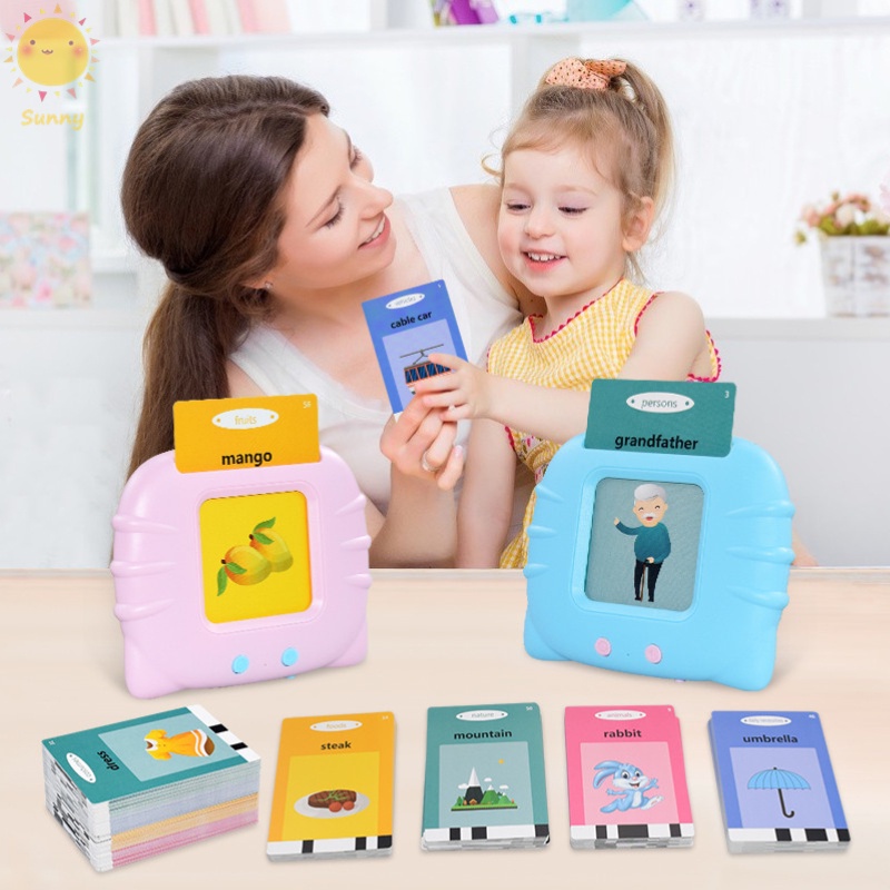 Baby Flash Cards Educational Toys Reading Machine English Learning Toys ...