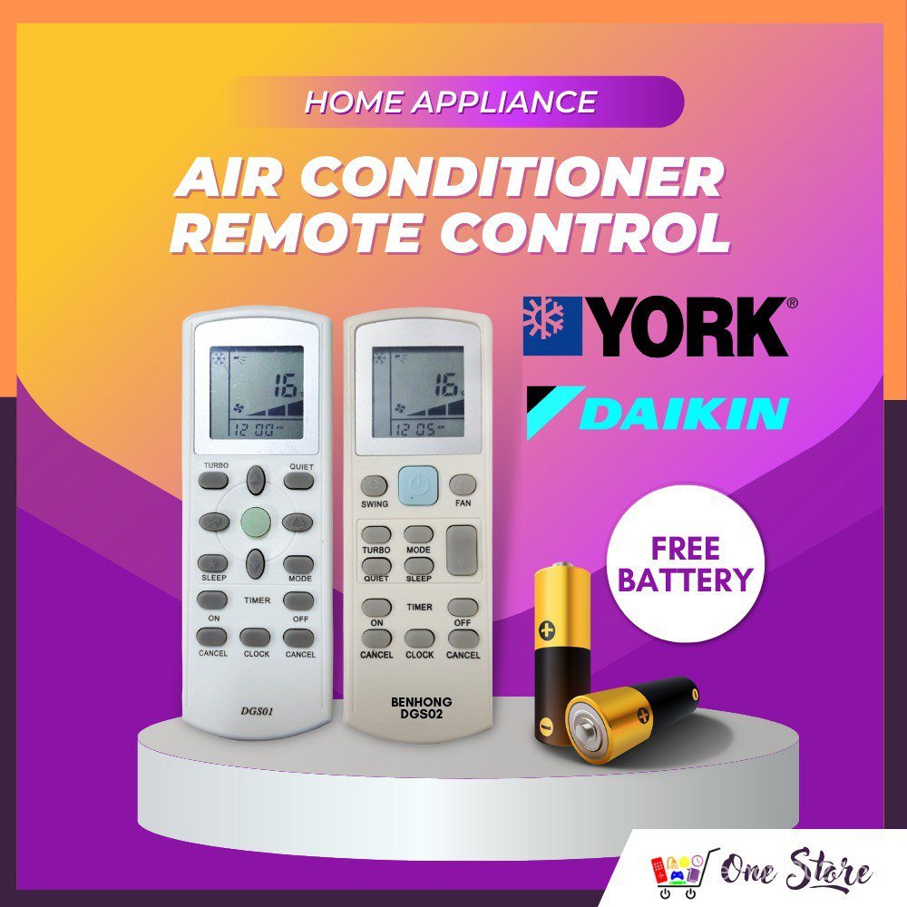 Daikin Replacement Air Cond York Air Conditioner Remote control DGS01