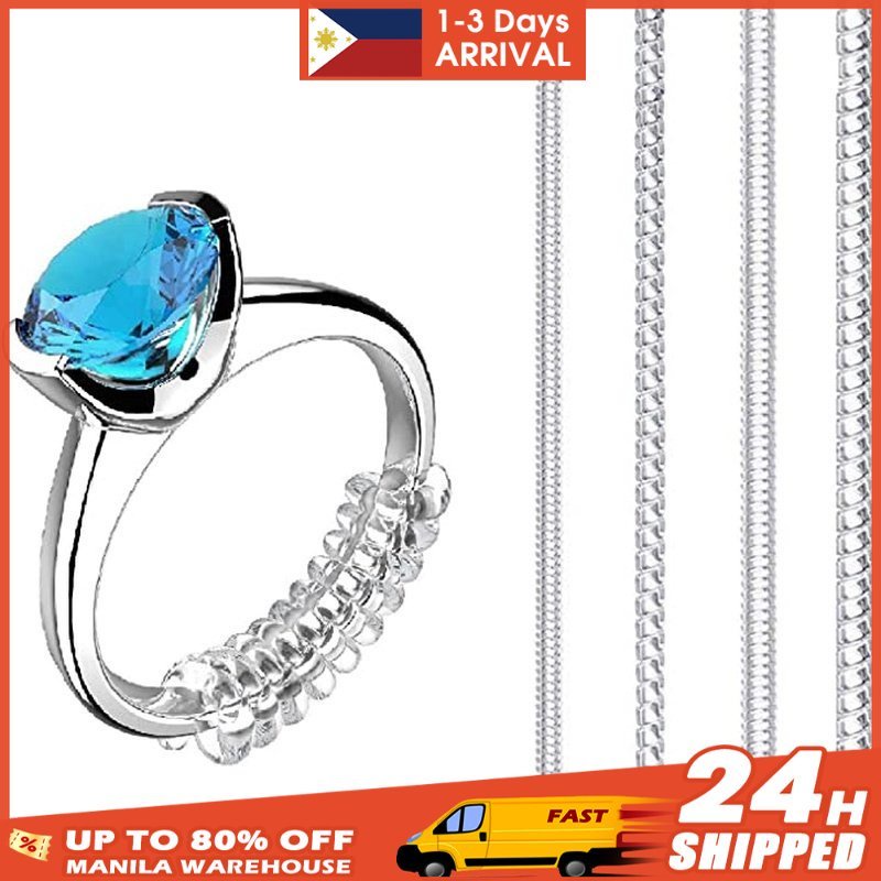 Transparent Spiral Based Ring Spring Coil Ring Size Adjuster Guard