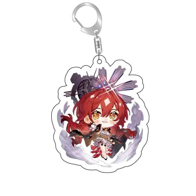 Game Honkai: Star Rail Key Chains Two-sided Keychain Dan Heng March 7th ...
