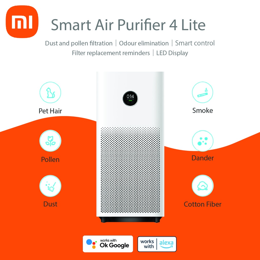 Xiaomi Air Purifier 4 Lite Lydsto A1 Smart Air Purifier LED Display