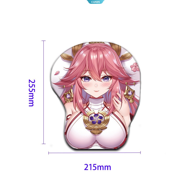 thumbnail image 2 of Anime 3D Mousepad Cute Girl Kawaii Wrist Rest Silicon Mouse Pad Mat Cool PC Keyb 2 of 10