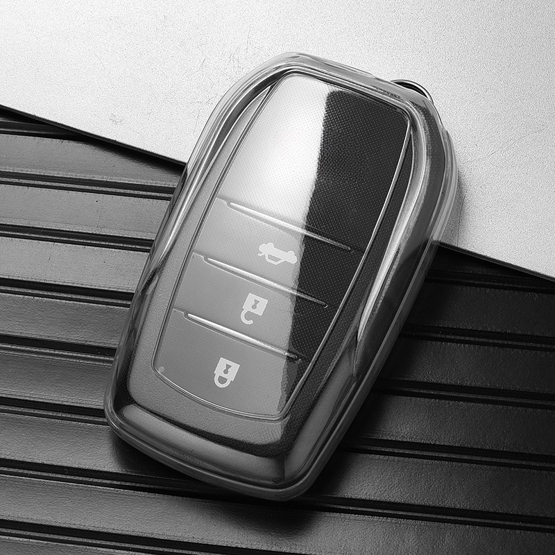 Soft Tpu Car Remote Key Case Cover For Toyota Rav Crown Hilux Fortuner Camry Land Cruiser Prado