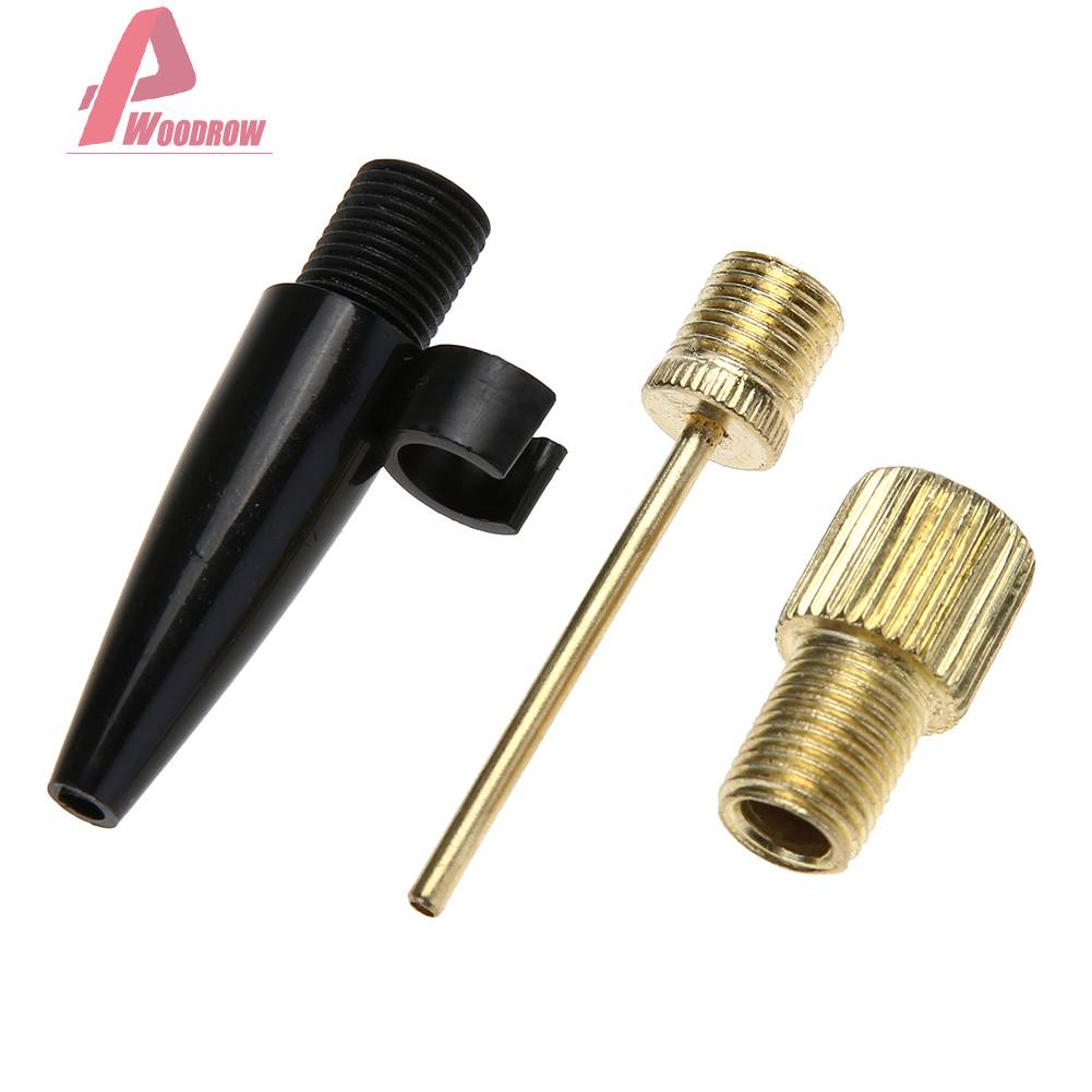 (WOOD) 3pcs Bicycle Schrader Bike Pump Air Valve Converter Adapter Tire ...