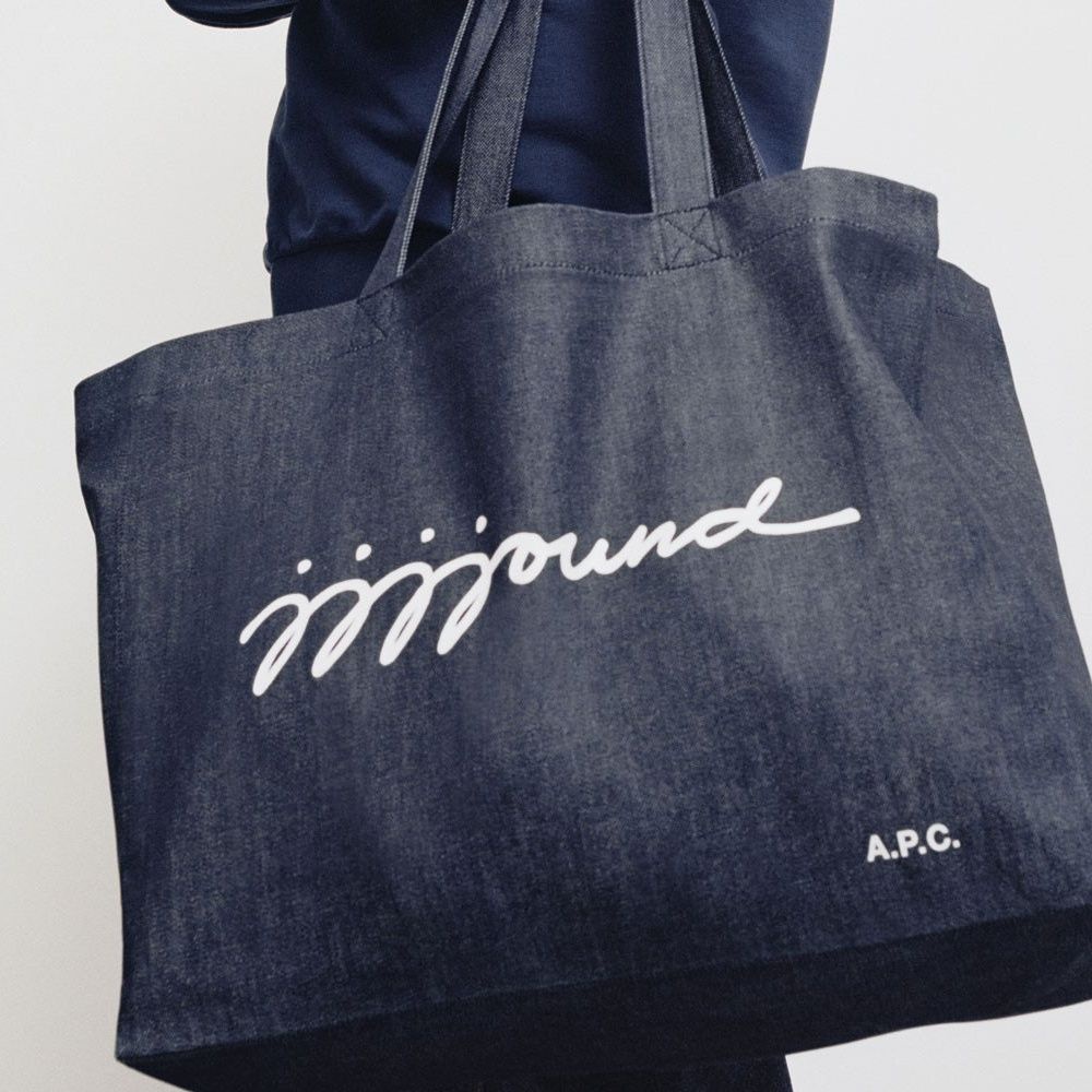 APC JJJJOUND Lotte Japan joint tote bag denim handbag large capacity Shopping Bag tote