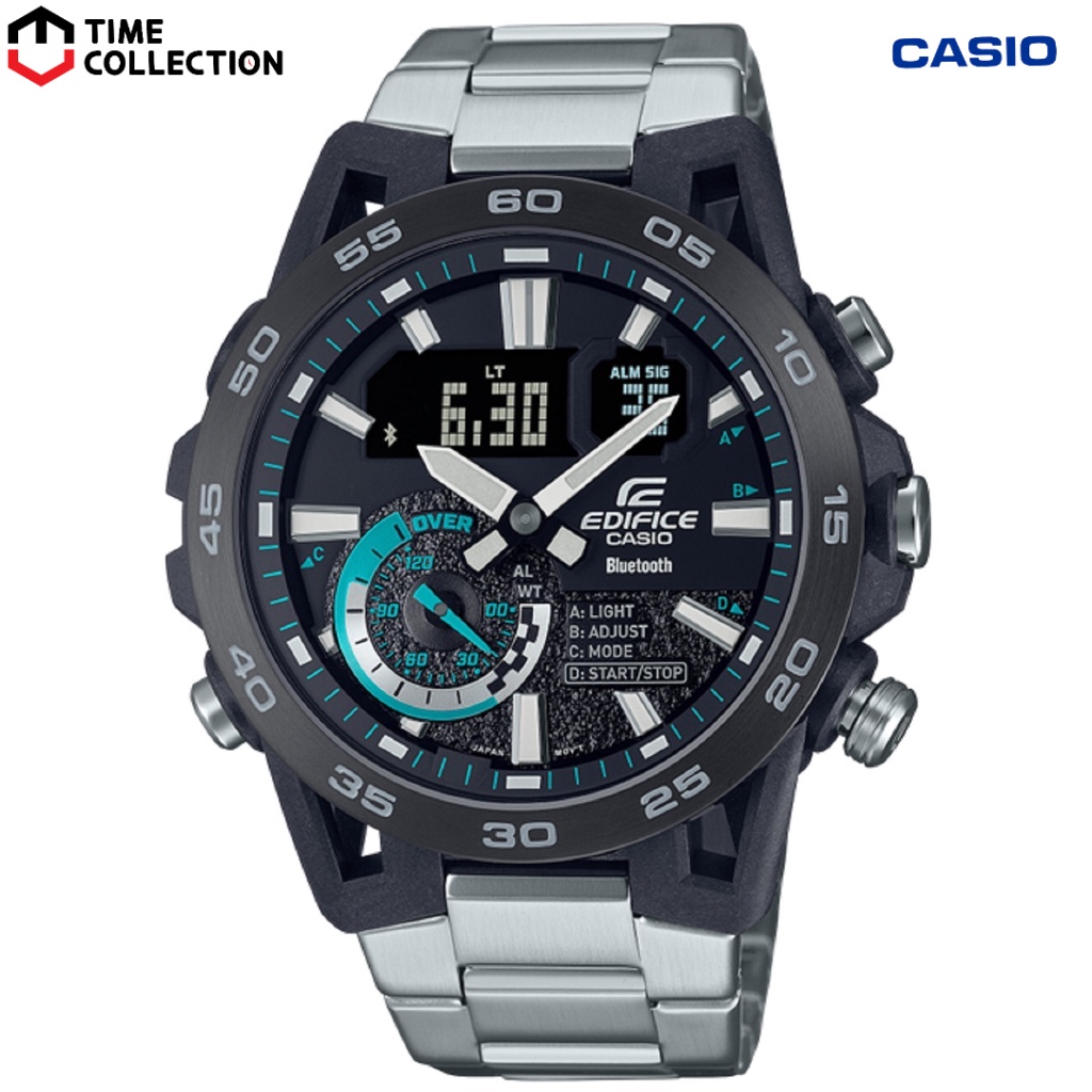 Casio Edifice ECB-40DB-1A Chronograph Bluetooth Stainless Steel Watch ...