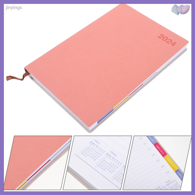 2023 Dated Journal Notebook 2024 Daily Planner Agenda Spiral Paper Student Work jinyings.ph