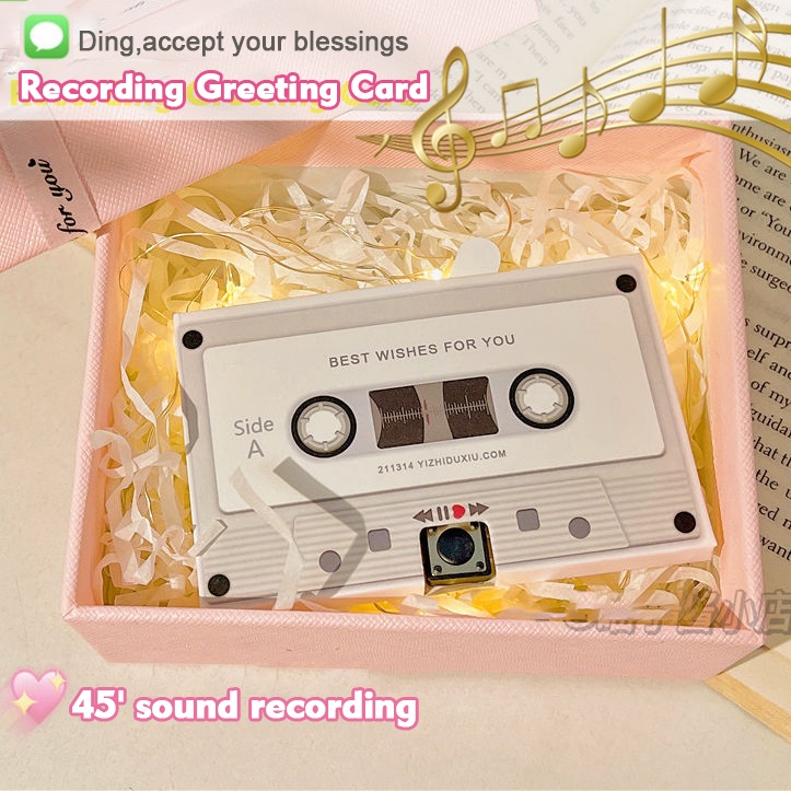 Creative Audio Birthday Custom DIY Audio Card Personalized Valentine's Day Recordable Greeting